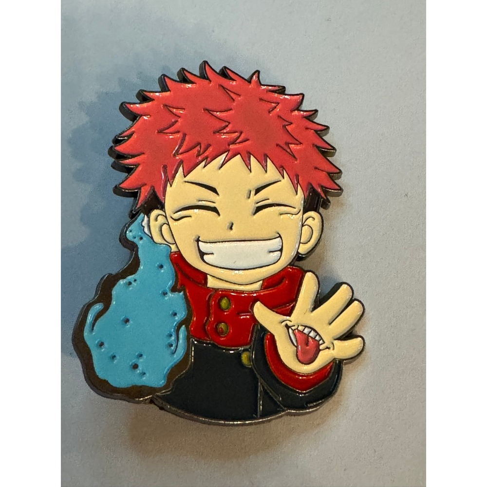 Jujutsu Kaisen Yuji Itadori Enamel Pin Smiling Sukuna Hand Anime Accessory